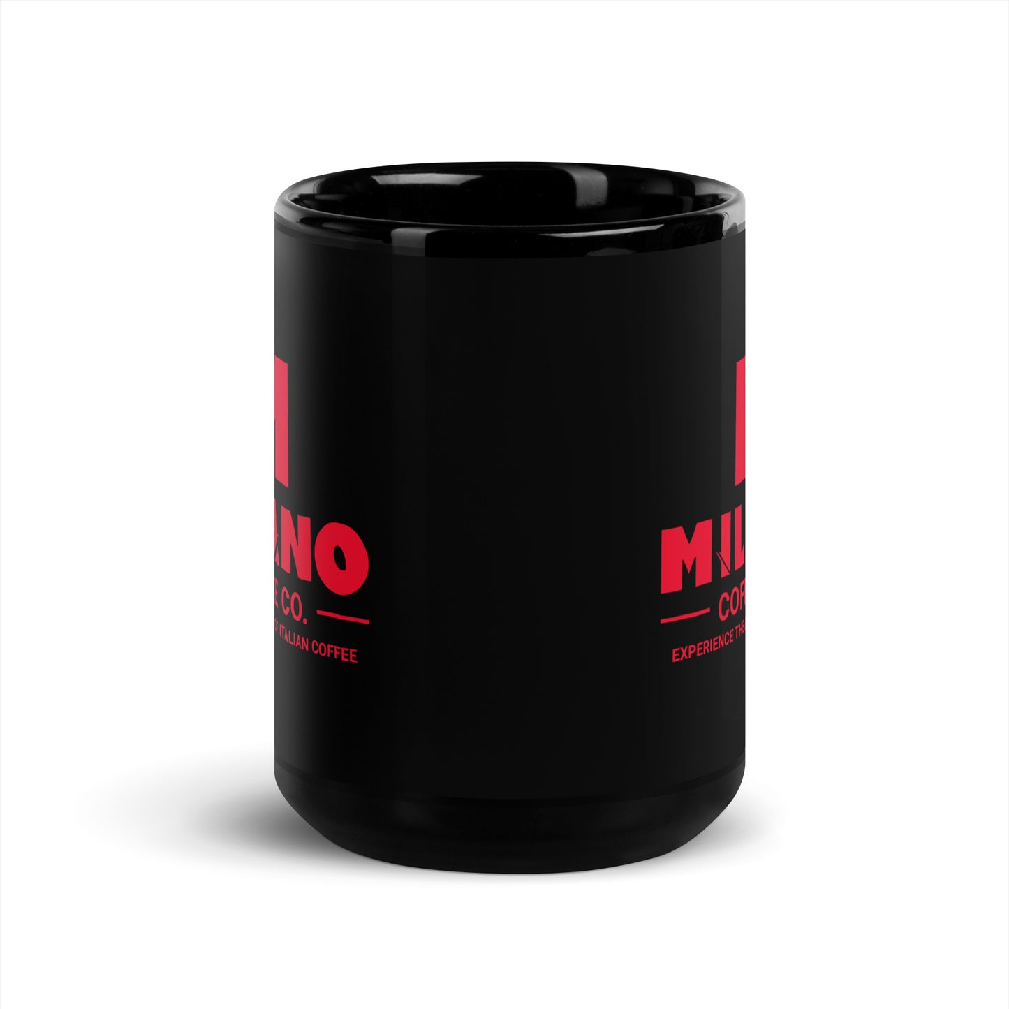 Milano Coffee Co. Black Glossy Mug